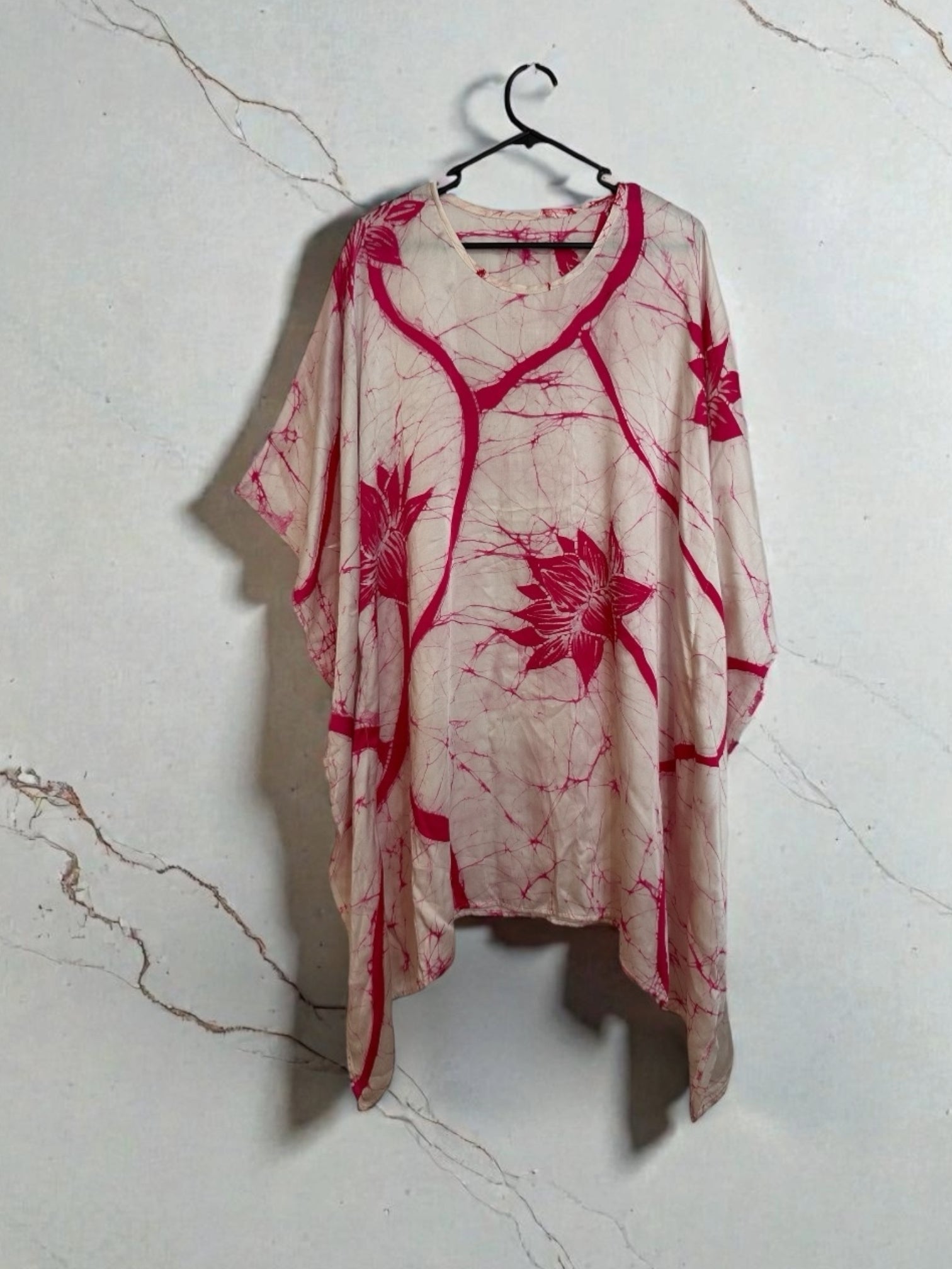 Lotus Silk Batik dress