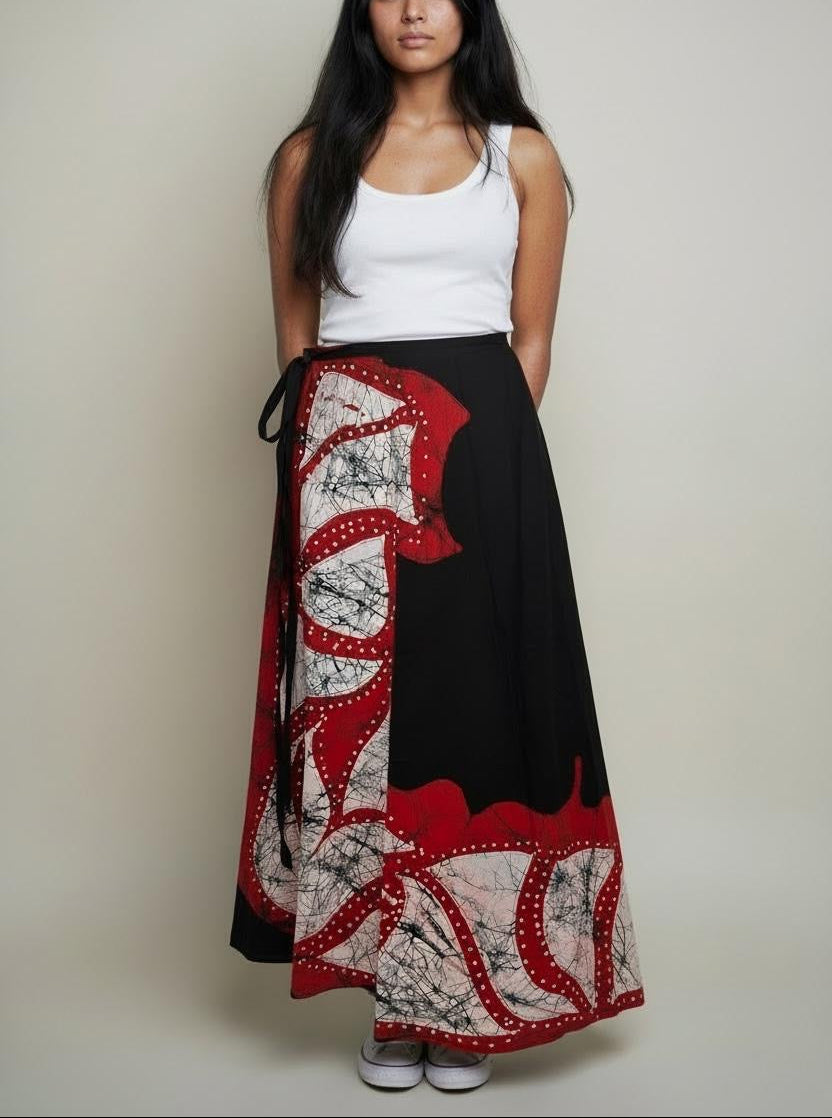 Batik Wrap Around Skirt